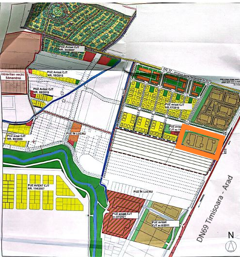 Timisoara Nord – Sanandrei – Parcele industriale – P.U.Z. finalizat – utilitati