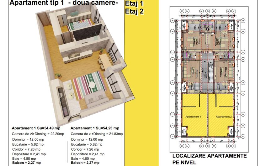 IMI Residence – Sanandrei – Comision 0 – Apartament cu 2 camere, 55 mp +TVA 9%