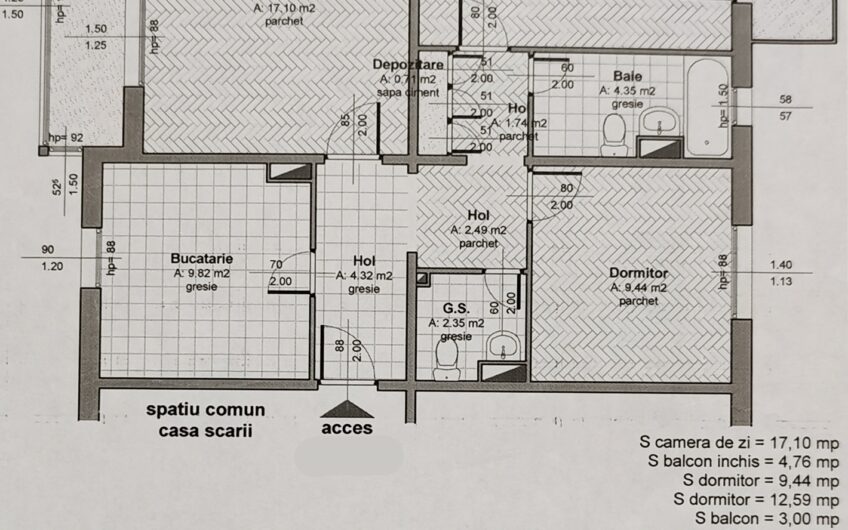 Simion Barnutiu – Ap 3 cam – Su:73mp – Centrala proprie