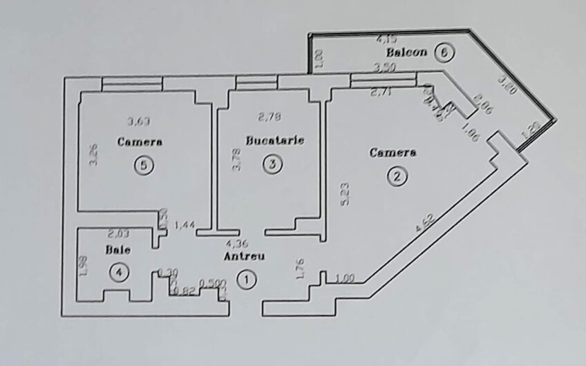 Iuliu Maniu-2 camere- decomadat- CT gaz- 57 mp